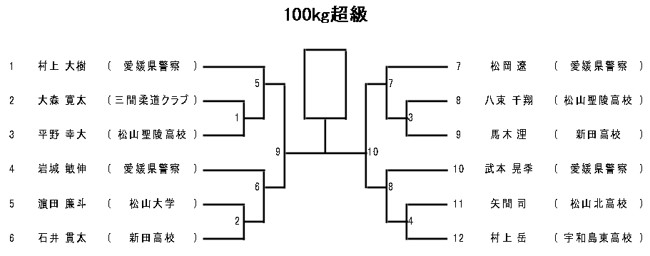 体重別(100㎏超級)　組合せ